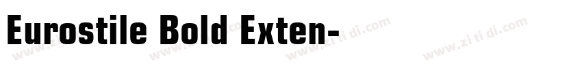 Eurostile Bold Exten字体转换